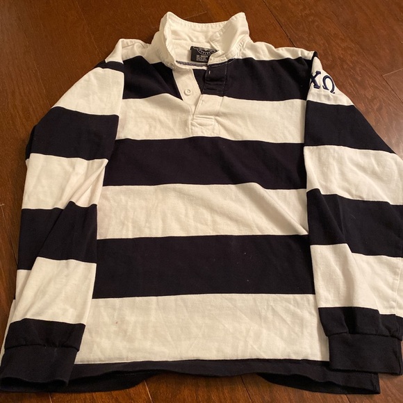 Alpha chi omega polo rugby long sleeve shirt - Picture 1 of 4